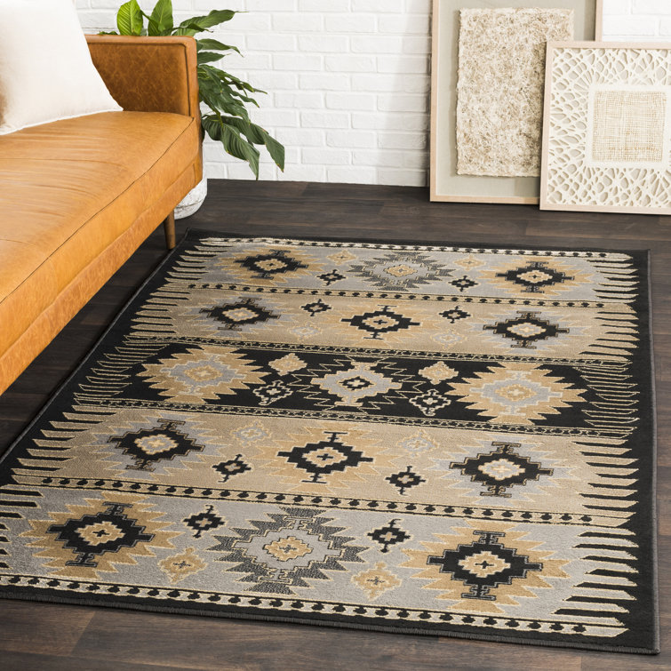 Union Rustic Askerby Southwestern Gray/Ivory/Brown Area Rug & Reviews